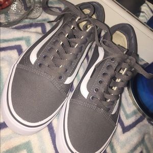 Grey old skool vans (never worn)